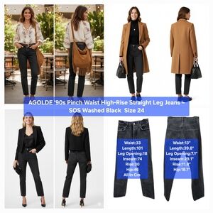 ​AGOLDE '90s Pinch Waist High-Rise Straight Leg Jeans Size 24